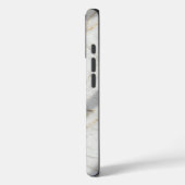 White Gold Marble Luxury Elegant Case (Rückseite / Links)