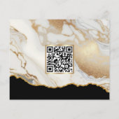 White Gold Marmor Agate Makeup Artist Foto Flyer (Hinten)