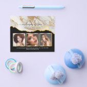 White Gold Marmor Agate Makeup Artist Foto Flyer (Einzeln)