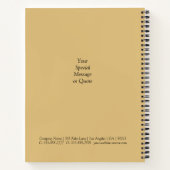 White & Gold Marmor, Logo, Bus.Name Website Promo Notizblock (Rückseite)