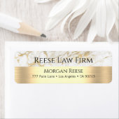 White & Gold Marmor, Name & Beruf-Adresse (Insitu)