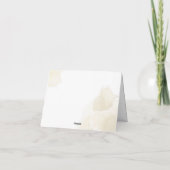 White Gold Mexican Boy Baptisse & 1. Geburtstag Dankeskarte (Rückseite)