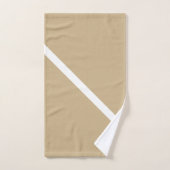 White & Gold Monogram Hochzeitsgeschenk Badhandtuch Set (Handtuch)