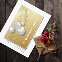 White Gold Ornaments Weihnachten