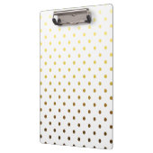 White Gold Polka Dot Klemmbrett (Links)