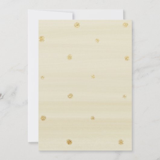 White Gold Pumpkin Baby Dusche Einladung Boy (Rückseite)