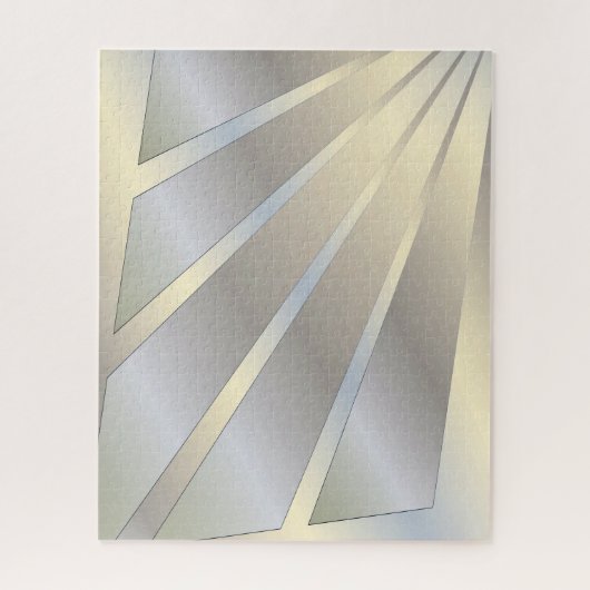 White gold rays puzzle (Vertikal)