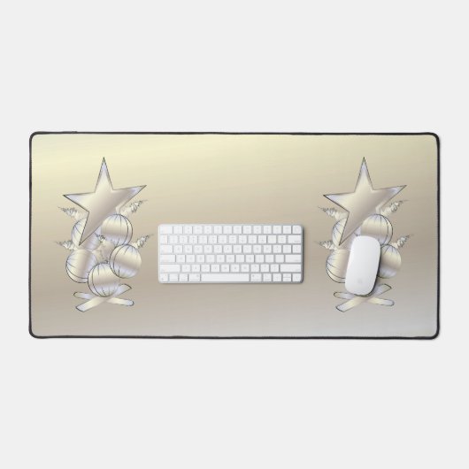 White gold rays schreibtischunterlage (Tastatur & Maus)