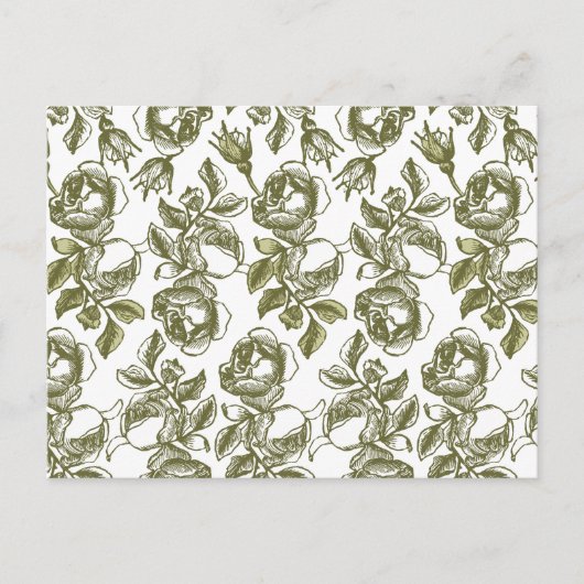 White Gold Rose Custom Vielen Dank Postkarten (Vorderseite)