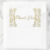 White Gold Royal Castle Fairy Tale Princess Gefall Rechteckiger Aufkleber (Tasche)