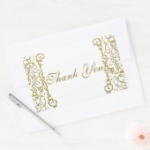 White Gold Royal Castle Fairy Tale Princess Gefall Rechteckiger Aufkleber (Umschlag)