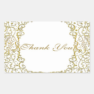 White Gold Royal Castle Fairy Tale Princess Gefall Rechteckiger Aufkleber