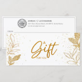 White Gold Salon Store Geschenkgutschein (Vorne/Hinten)