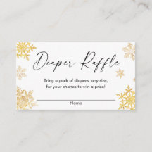 White Gold Schneeflocken Weihnachts-Gewinnkarten