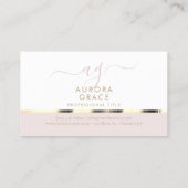White Gold Serenity Visitenkarte (Rückseite)