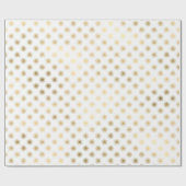 White Gold Stars Confetti Delicate Confetti Geschenkpapier (Flach)
