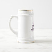White/Gold Stein Bierglas (Links)