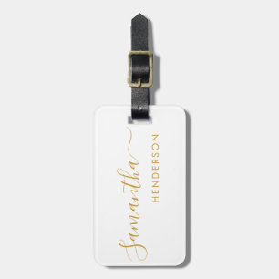 White & Gold Tags Hochzeitstisch Plan/Gefallen Gepäckanhänger