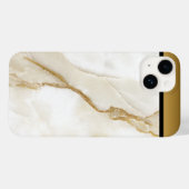 White Gold Tan Marmor Muster iPhone / Android Case-Mate iPhone Hülle (Rückseite (Horizontal))