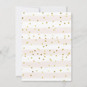 White Gold Tee Party Dinosaur 1. Geburtstag Einladung (Rückseite)