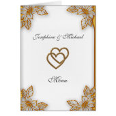 White Gold Wedding Menü (Vorne)