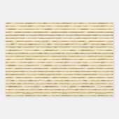 White Gold Weihnachtsbaum Streifen Sparkle Geschenkpapier Set (Vorderseite 2)