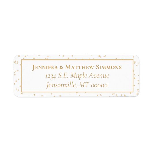 White & Gold Weihnachtsgrüße Oval (Vorne)