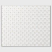 White & Gold Zodiac Cancer Astrologie Sternzeichen Geschenkpapier (Flach)