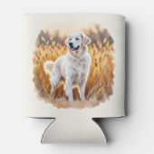 White Golden Retriever Dog Dosenkühler (Rückseite)