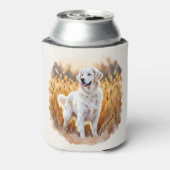 White Golden Retriever Dog Dosenkühler (Kanne Rückseite)