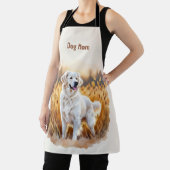 White Golden Retriever Dog Schürze (InSitu)