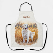 White Golden Retriever Dog Schürze (Vorderseite)