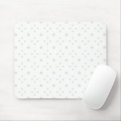 White | Golden Zinnia Sun Mousepad (Mit Mouse)
