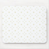 White | Golden Zinnia Sun Mousepad (Vorne)