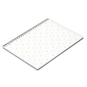 White | Golden Zinnia Sun Notizblock (Linke Seite)