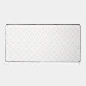 White | Golden Zinnia Sun Schreibtischunterlage (Vorderseite)