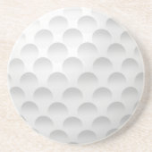White Golf Ball Design Getränkeuntersetzer (Vorne)