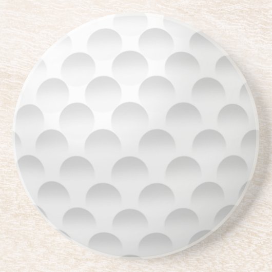 White Golf Ball Design Getränkeuntersetzer (Vorne)