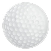 White Golf Ball 🏌️ ♂️ Design Keramikknauf (Vorderseite)