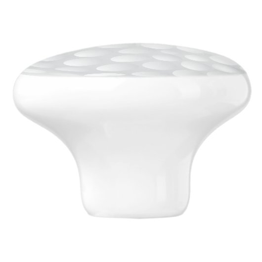 White Golf Ball 🏌️ ♂️ Design Keramikknauf (Seitenansicht)
