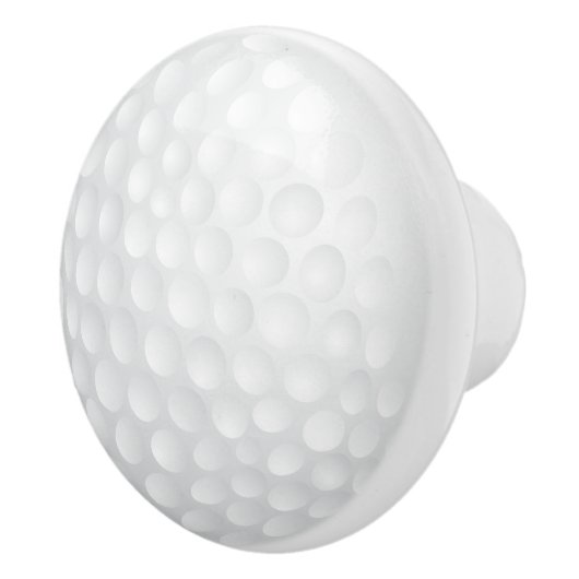 White Golf Ball 🏌️ ♂️ Design Keramikknauf (Rechts)