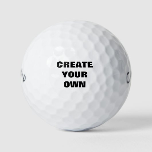 White Golf Ball - Ihr eigenes Design (Vorderseite)