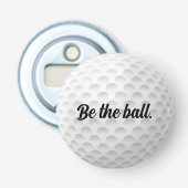 White Golf Ball mit Angebot Flaschenöffner (Vorderseite)