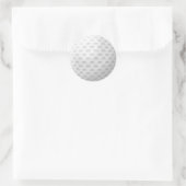 White Golf Ball Muster Runder Aufkleber (Tasche)