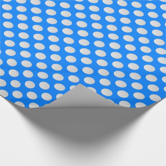 White Golf Balls auf Azure Blue Geschenkpapier (Ecke)