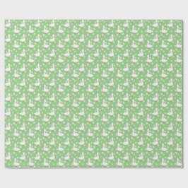 White Goose and Daisises Danke, Green Geschenkpapier