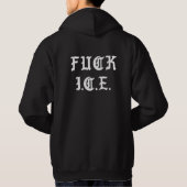 White Gothic Text Hoodie – Streetwear Pullover (Rückseite)
