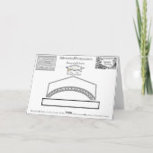 White Grad Graduate Silver Class of 2024 Hat Karte (Rückseite)