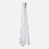 White Gradient Snowflake Neck Tie Krawatte (Vorderseite)