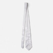 White Gradient Snowflake Neck Tie Krawatte (Rückseite)
